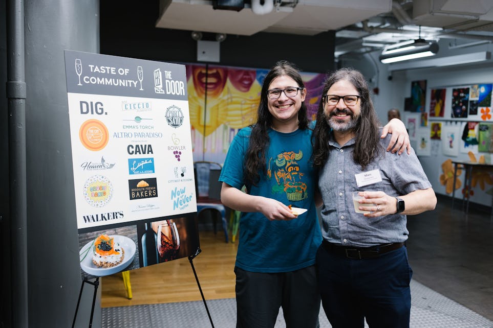 Door Advisory Committee Member Marc Fernandes with guest